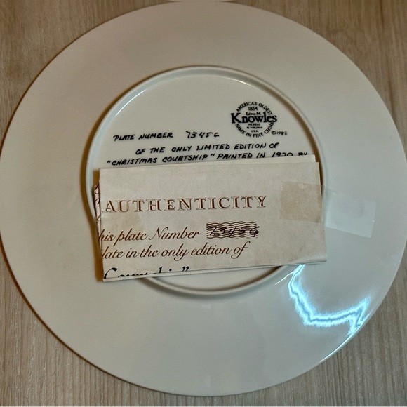 Rare Norman Rockwell Christmas 1982 Collector Plate w/ Certificate of Authority - Picture 15 of 16
